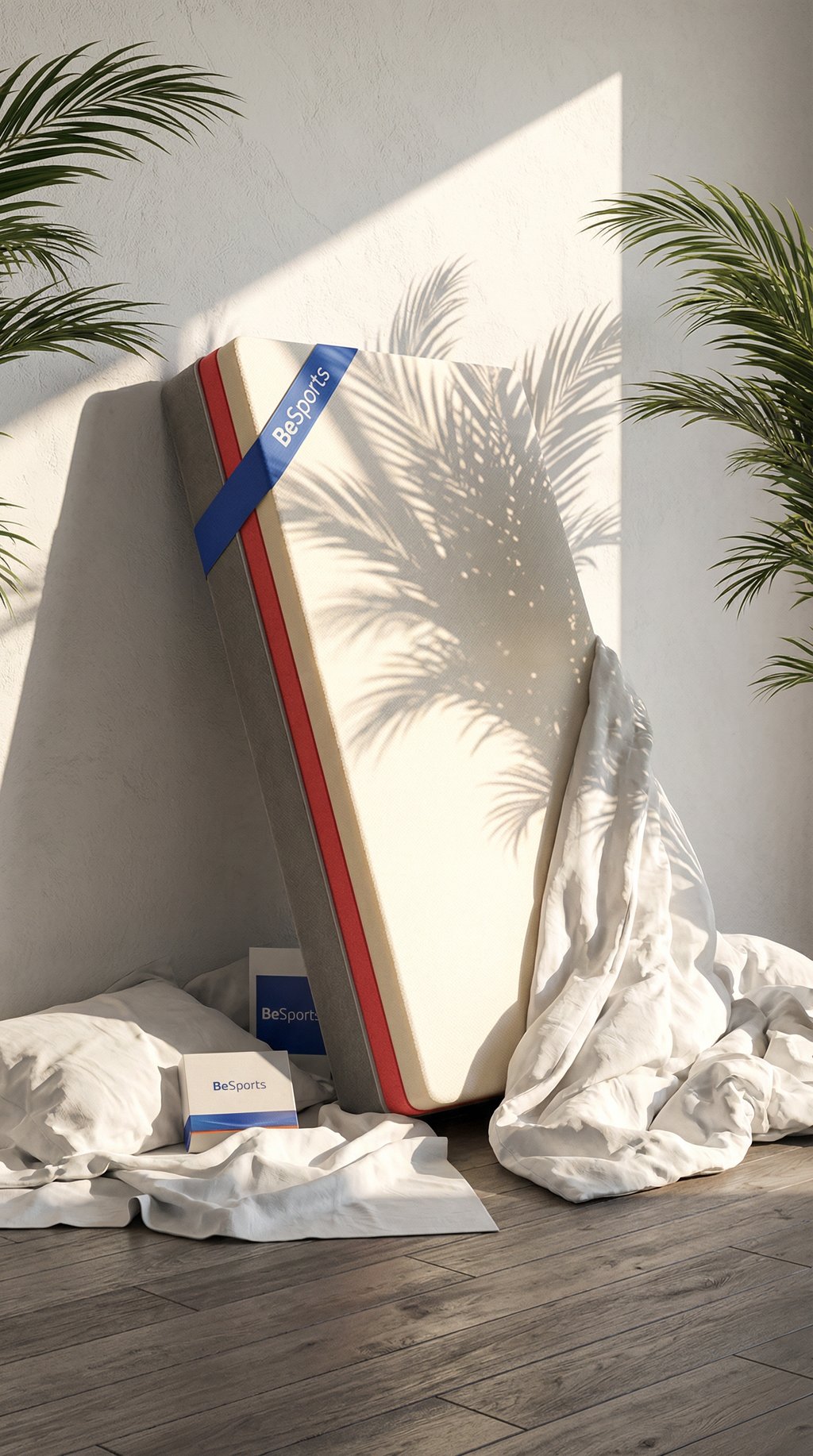 AI product shot of Hero Hybrid Foam Mattress 80 x 200 cm with 2-in-1 Hardness, Ergonomic 7-Zones, Airflex Hybrid Foam and High Stability Breathable, Durable Cover Washable up to 60 °C. Oeko-Tex 100