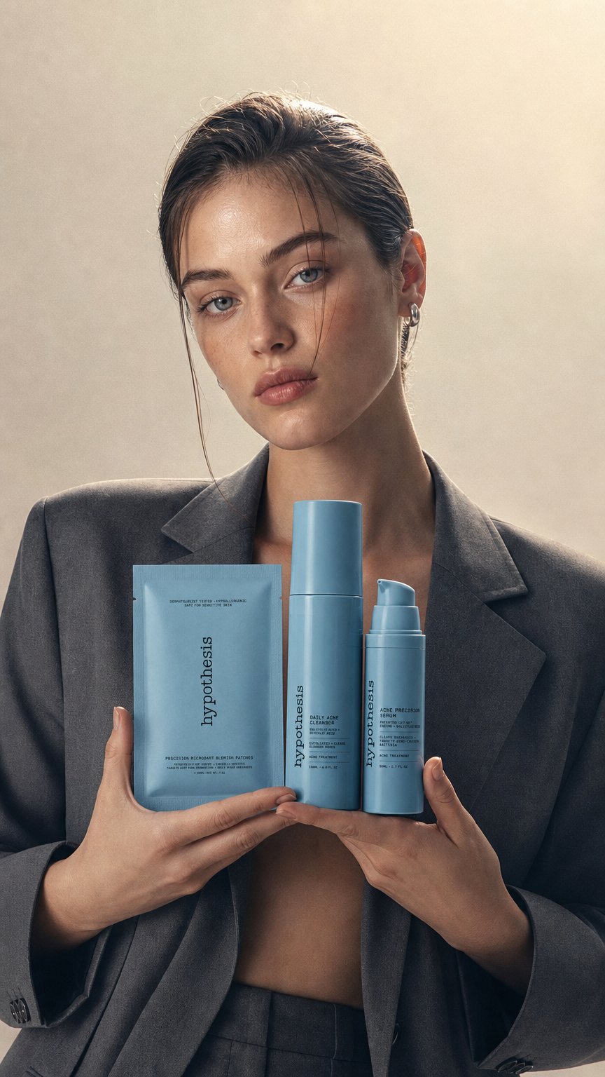 AI product shot of Acne Essentials Duo + Free Blemish Patches