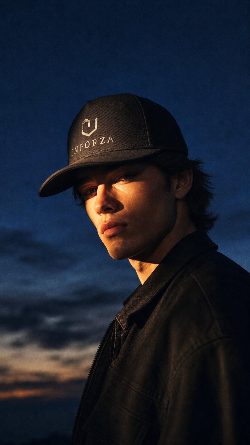 AI product shot of Inforza Fitness Full Logo Flat Bill Cap