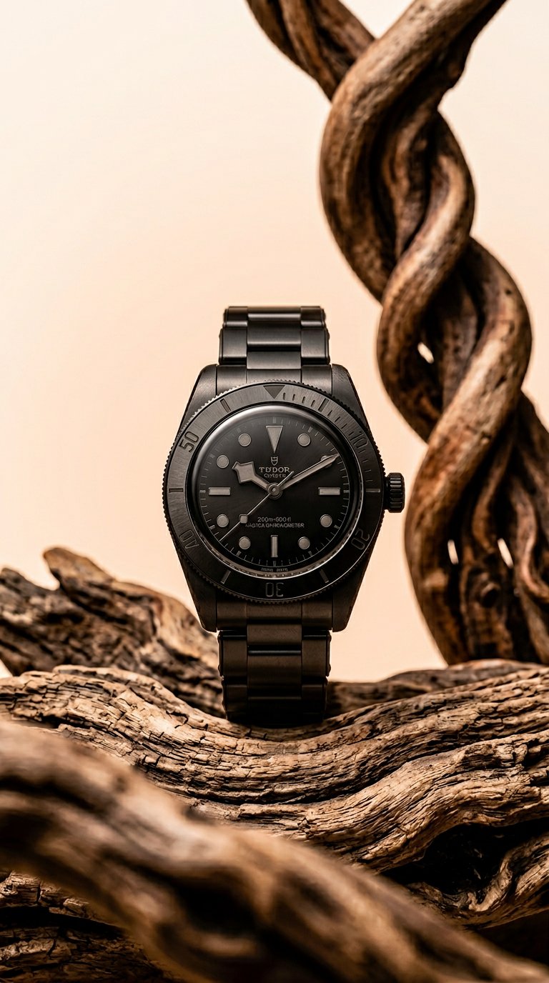AI product shot of TUDOR Black Bay