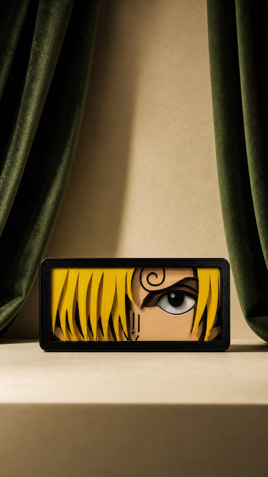 AI product shot of Magnete Artigianale Stile Anime Pirata | Decorazione da Collezione