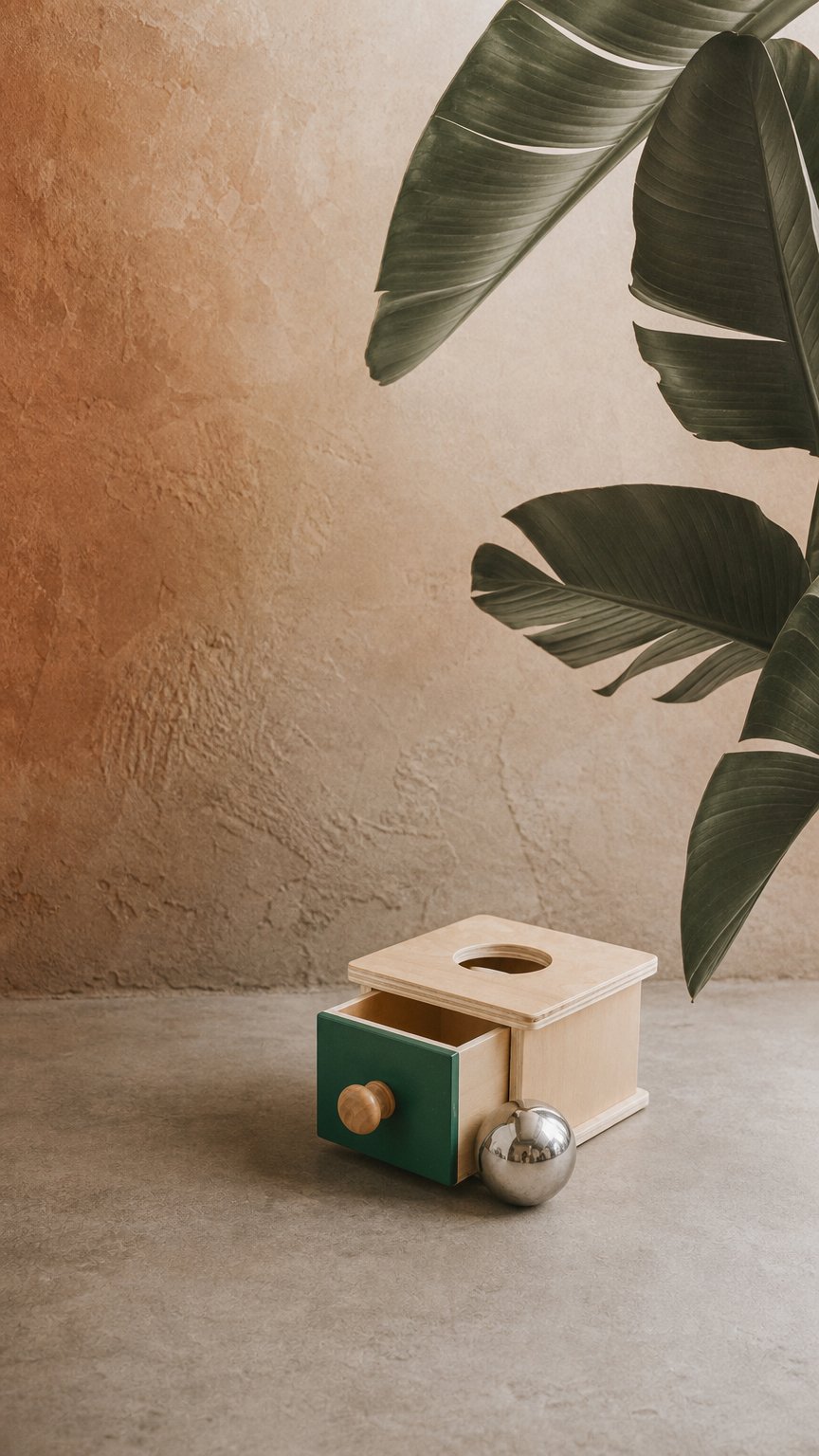 AI product shot of Box and Ball Drop