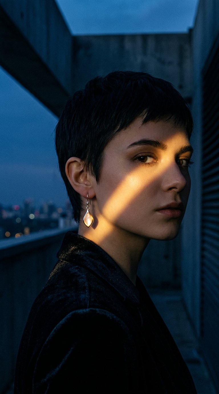 AI product shot of Sterling Silver Drop Earrings |Bibie™