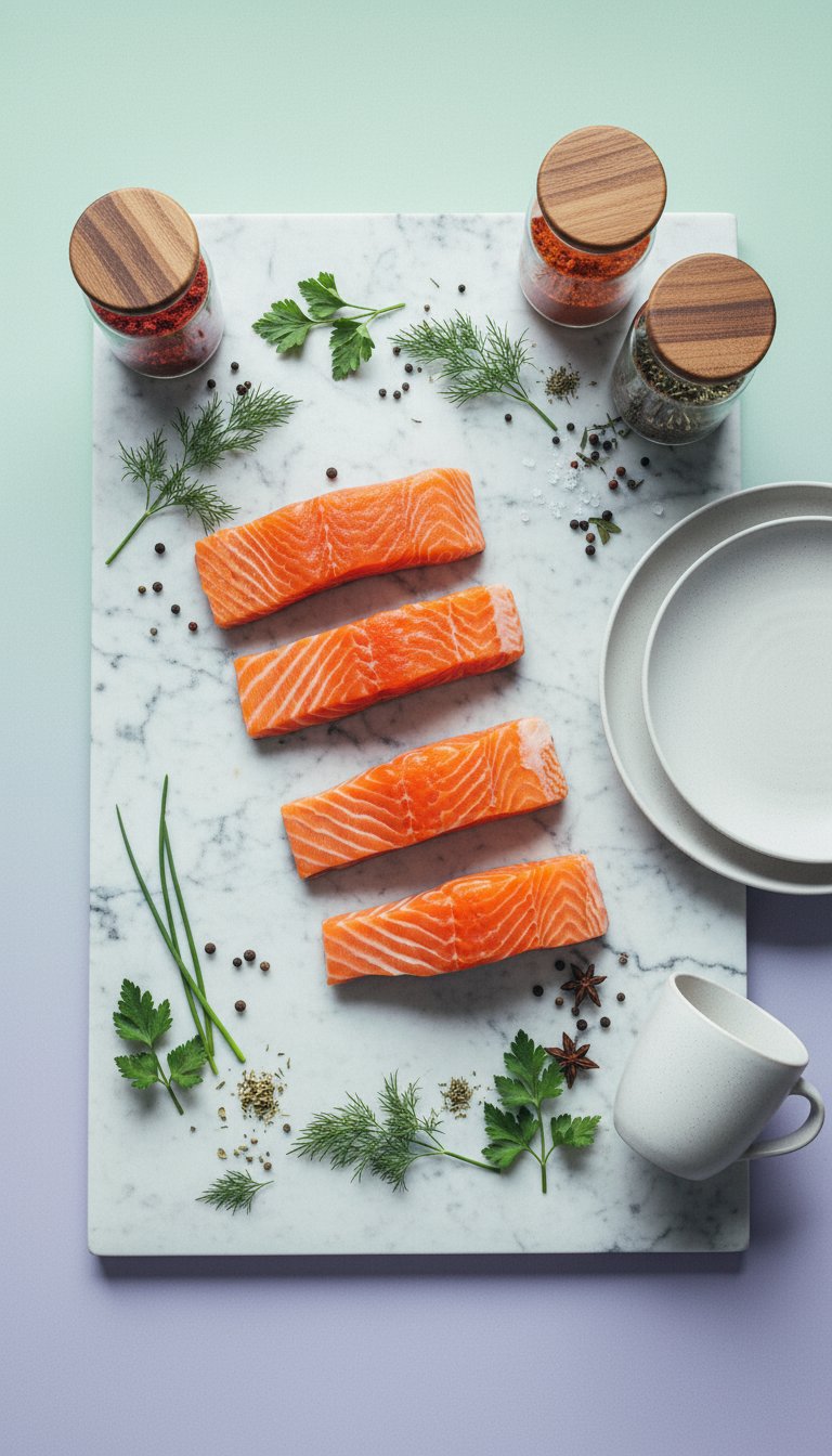 AI product shot of Faroe Island Salmon