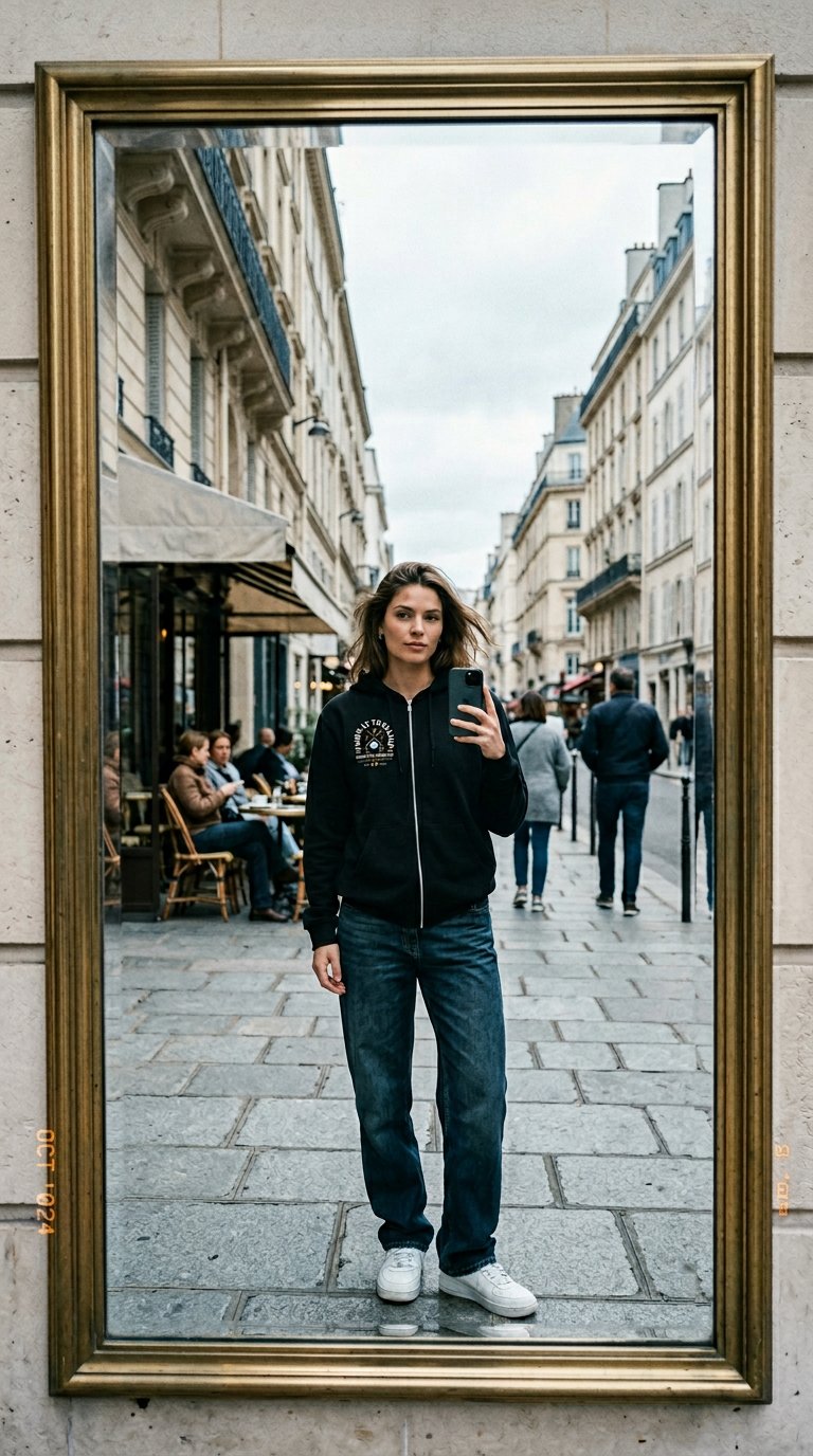 AI product shot of Fairway to Flavor Zip Hoodie