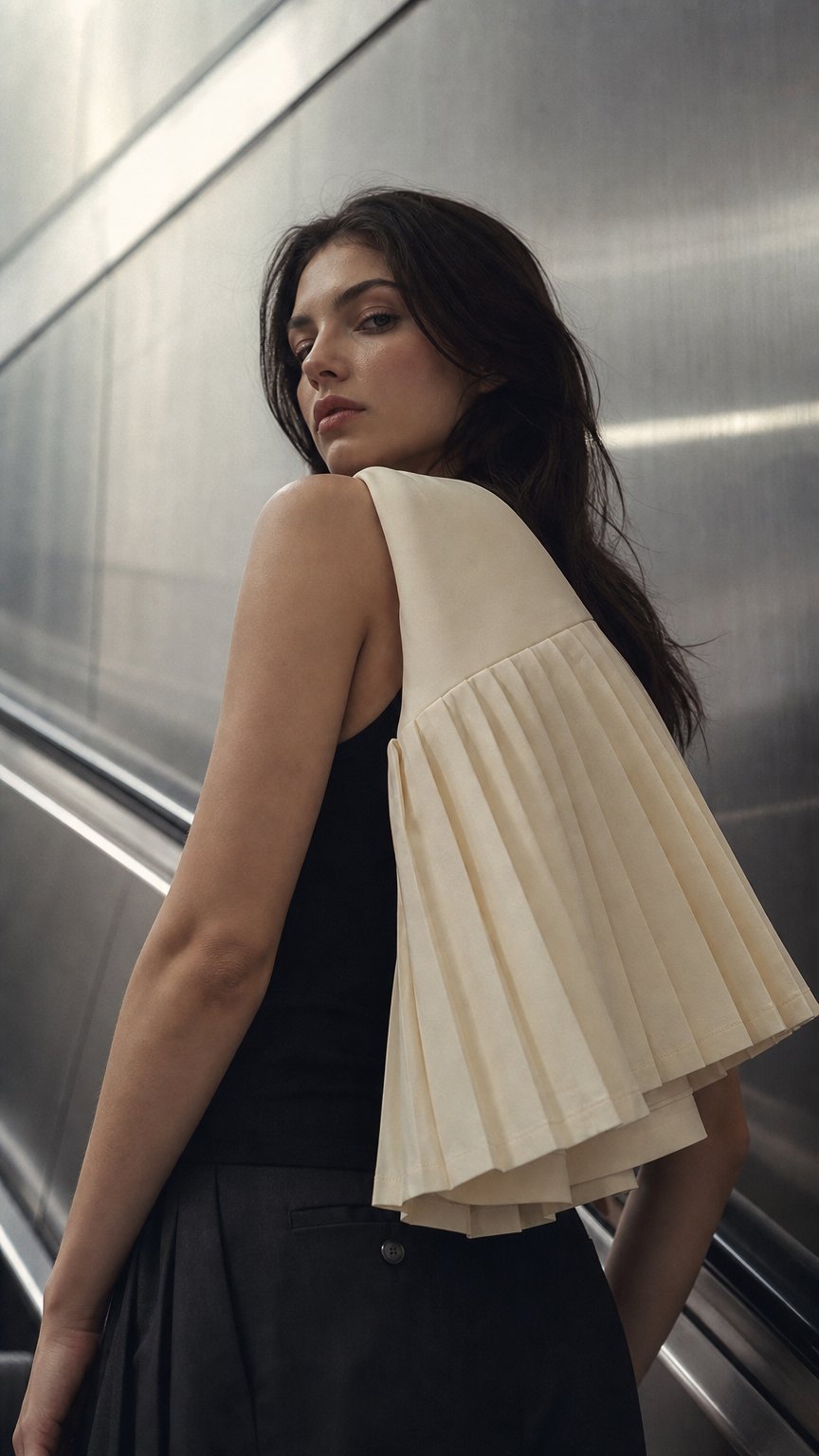 AI product shot of Pleated Tennis Skirt