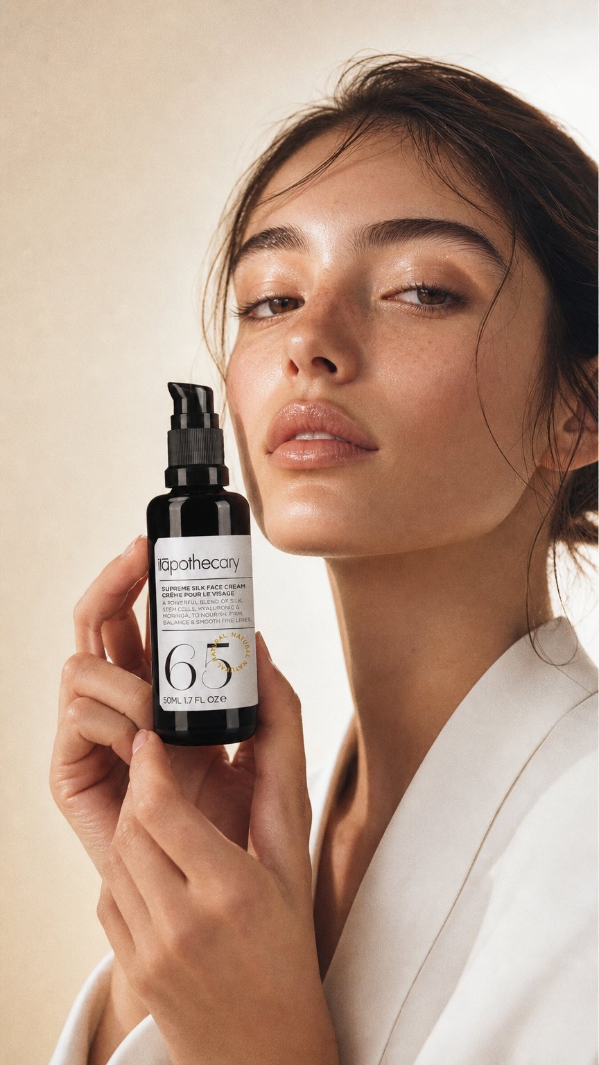 AI product shot of Save Face Serum PLUS Supreme Silk Face Cream Bundle