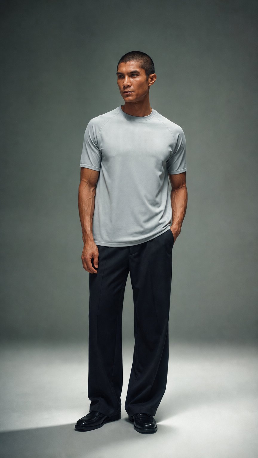 AI product shot of CORE SEAMLESS T-SHIRT