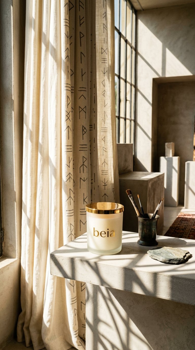 AI product shot of Beia Limited Edition Candle