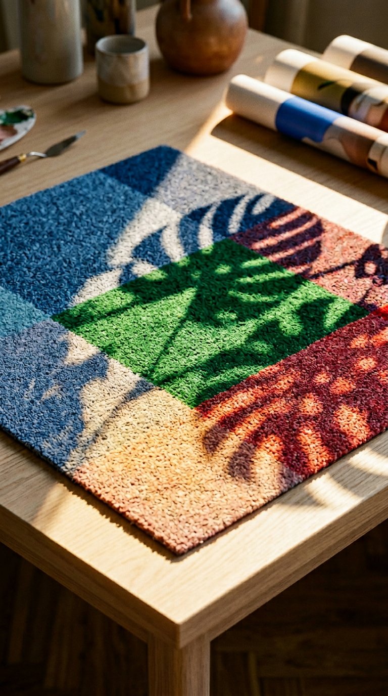 AI product shot of Mix Meadow Multicolor Doormat