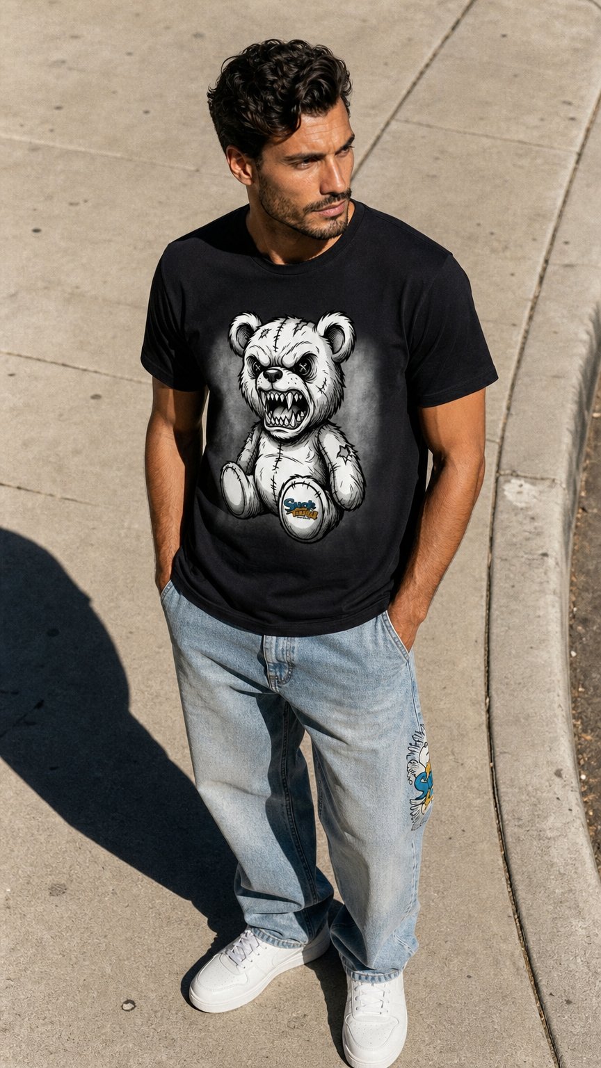 AI product shot of Limited Edition Bear Washed T-Shirt