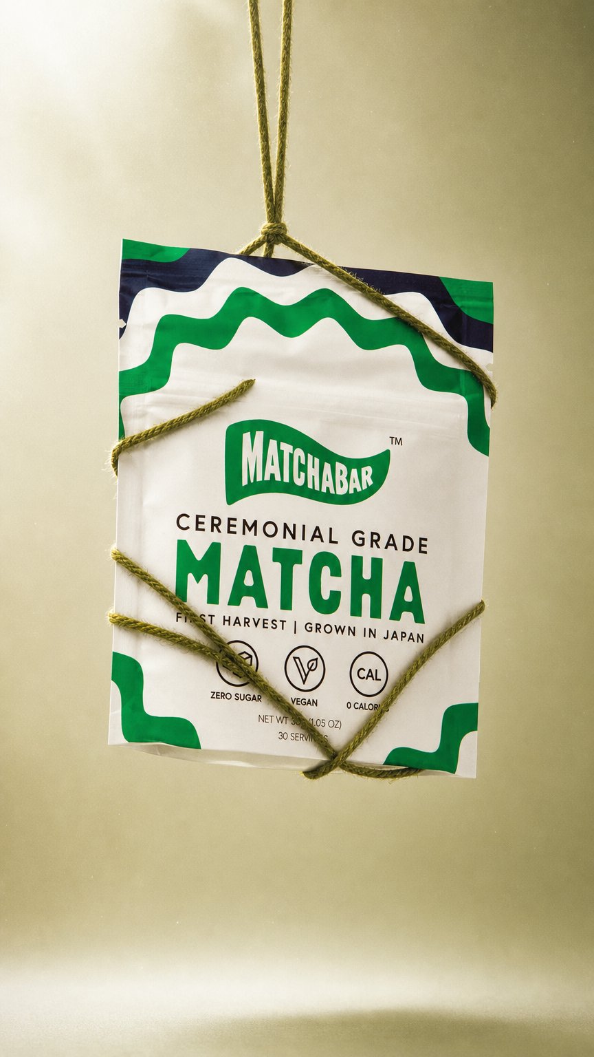 AI product shot of Ceremonial Grade Matcha Powder