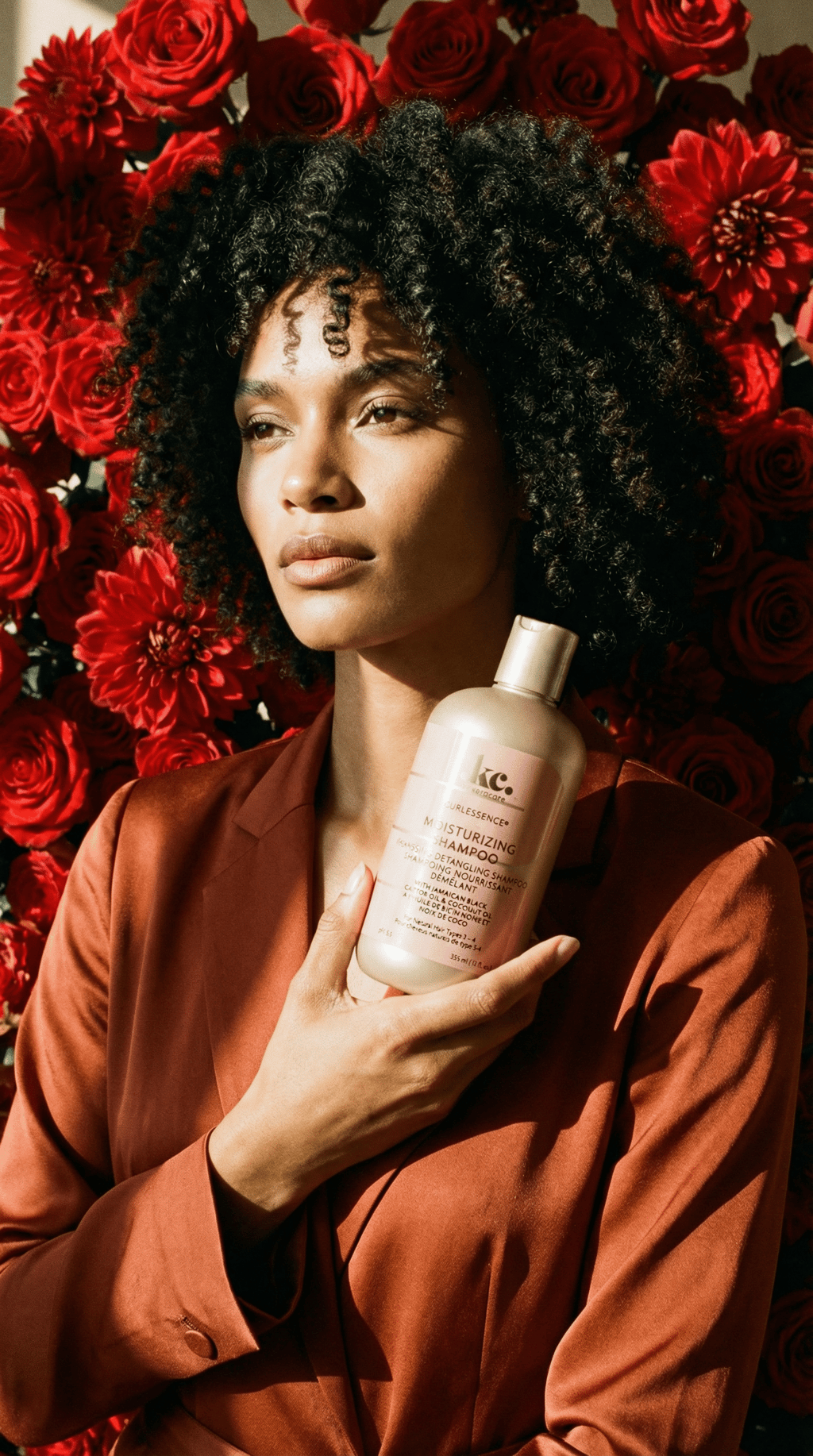 AI product shot of KeraCare Curlessence Moisturizing Shampoo