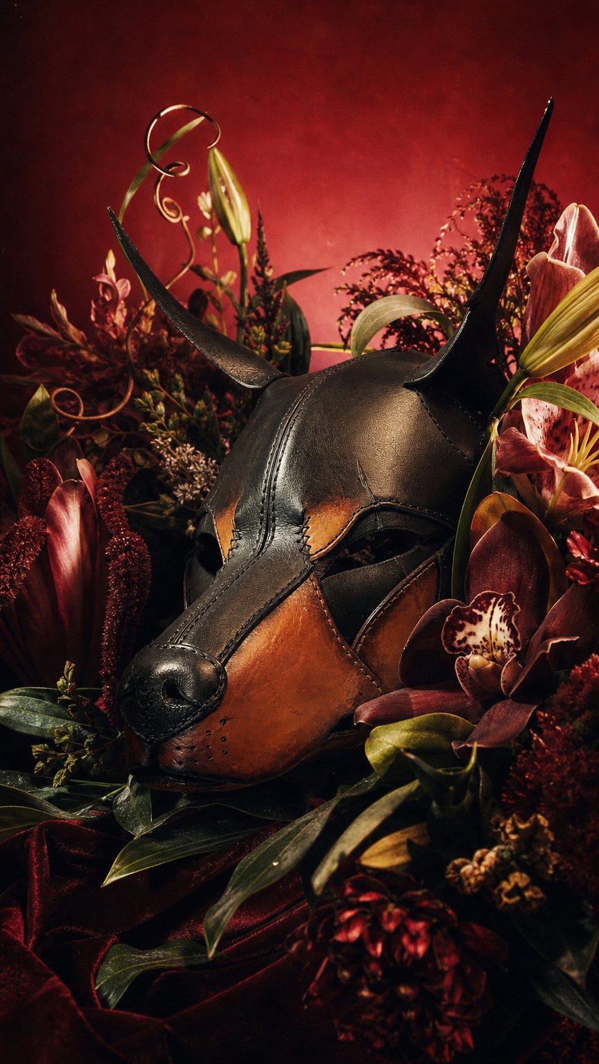 AI product shot of Doberman Hood