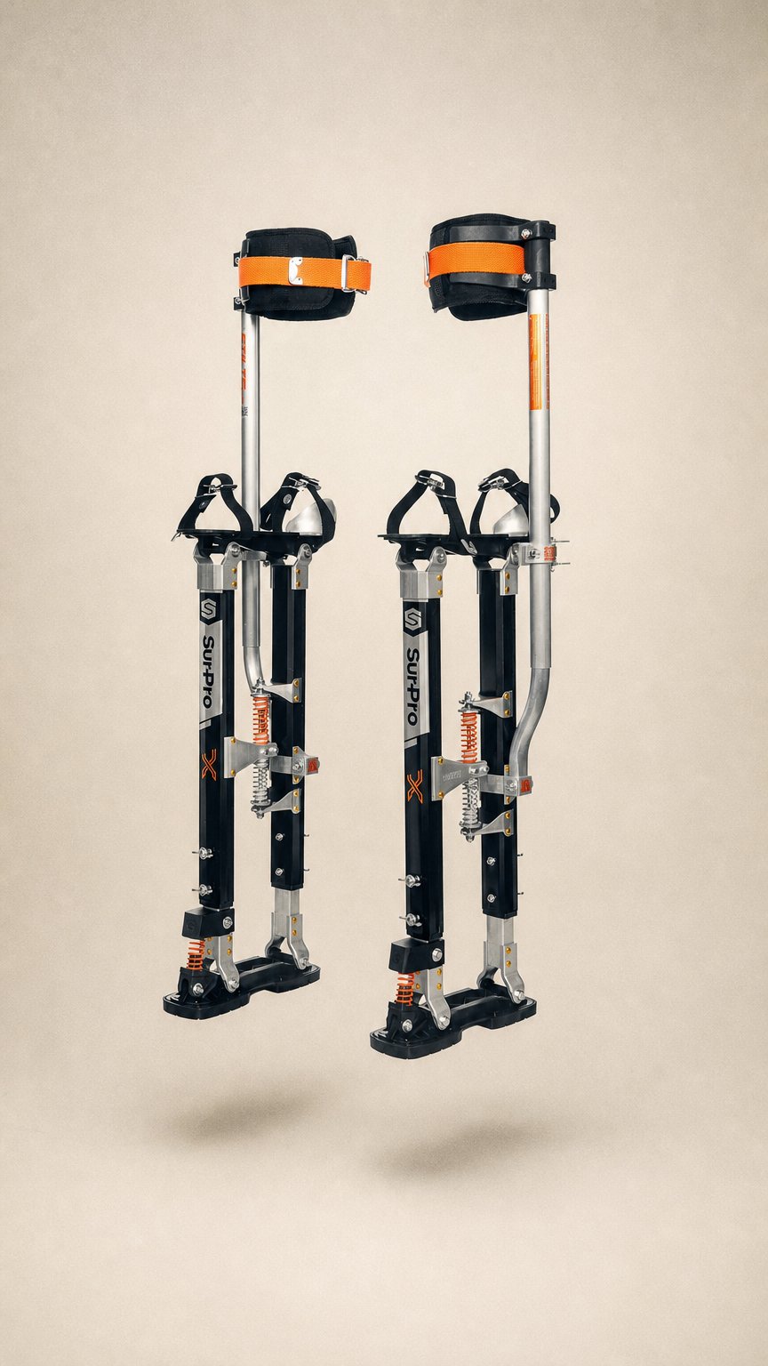 AI product shot of SurPro Magnesium Stilts single-sided (M) 530-785mm S1X-M-2131