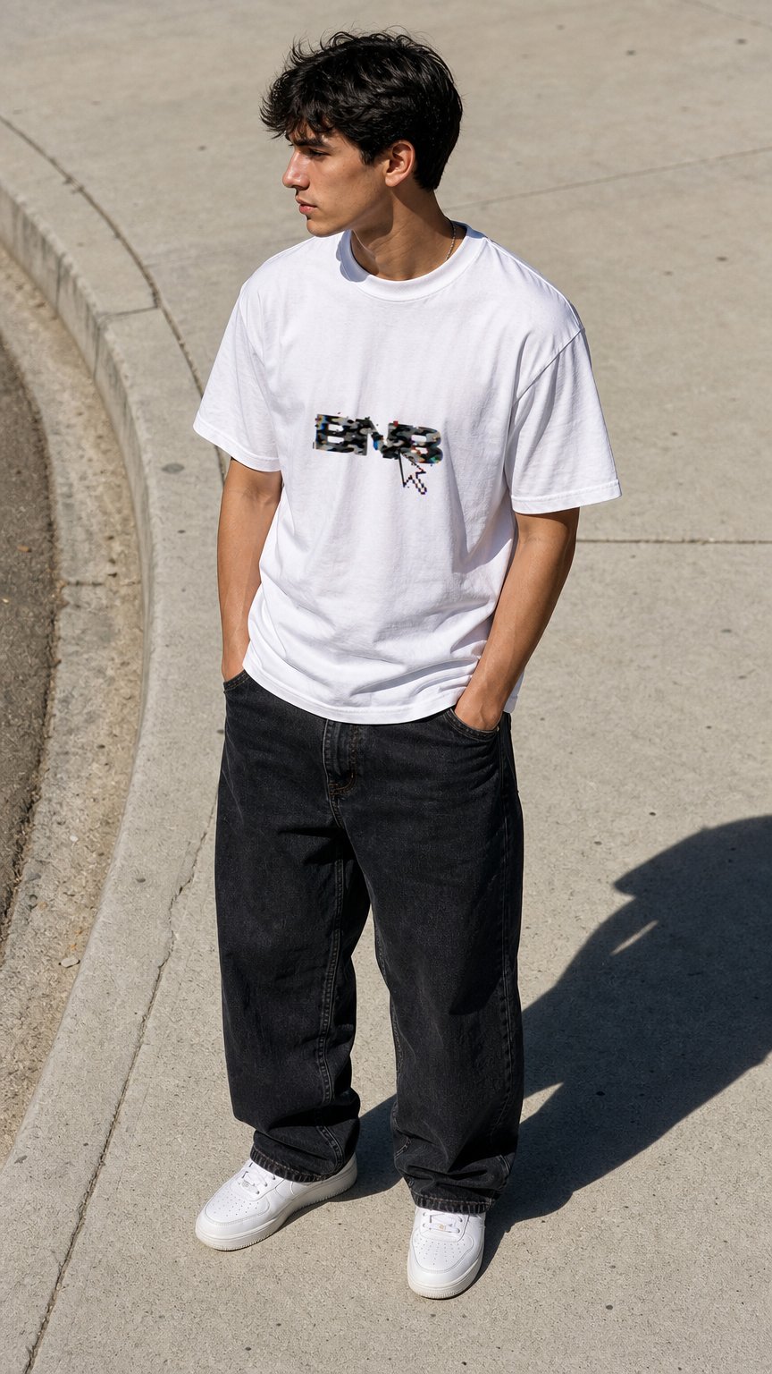 AI product shot of BNB clicker tee