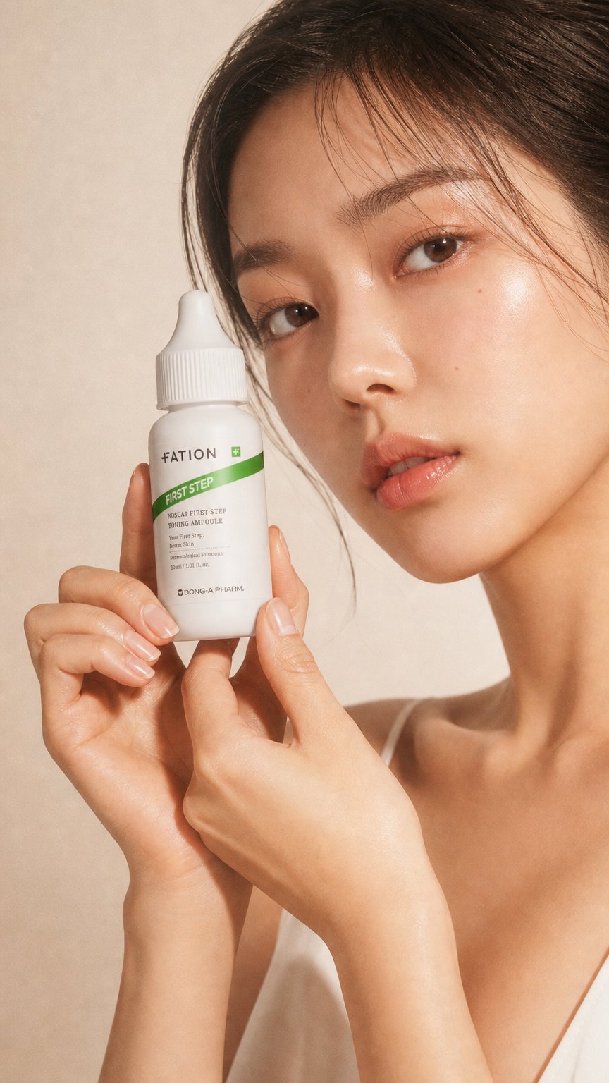 AI product shot of 파티온 노스카나인 퍼스트스텝 흔적앰플 30 ml