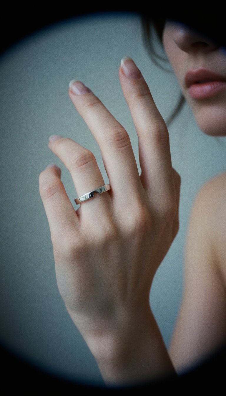 AI product shot of ring "Heart Corner"
