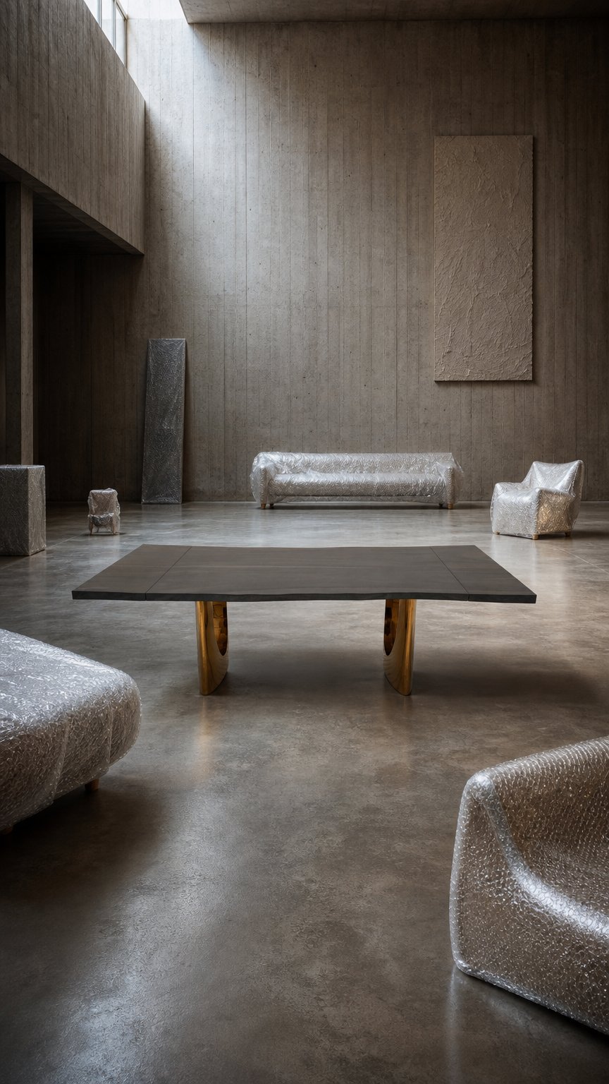 AI product shot of 48" X 80" – 110" Vault Monkey Pod Extendable Rectangular Dining Table - Live Edge