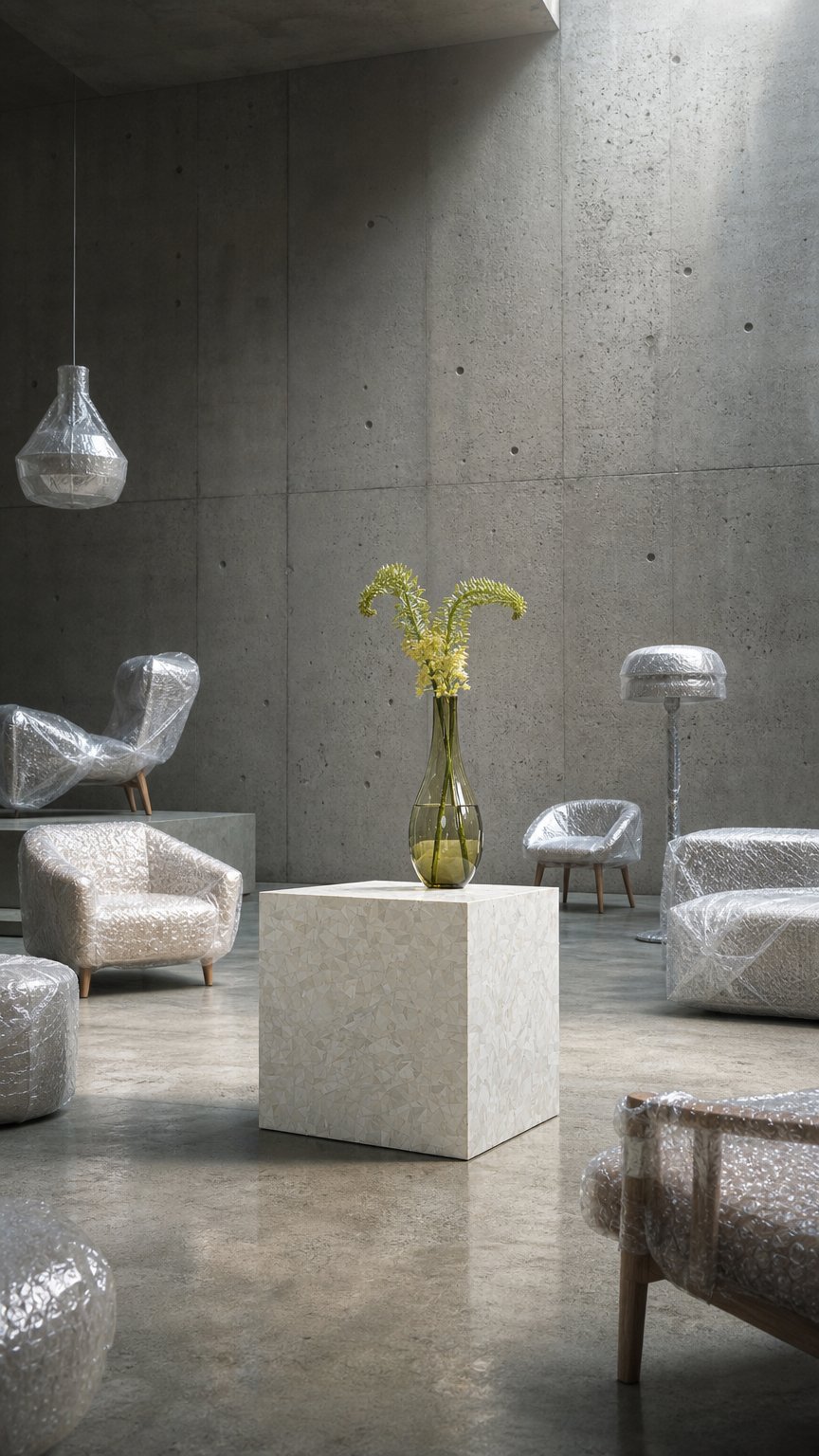 AI product shot of Sugar Cube Endtable