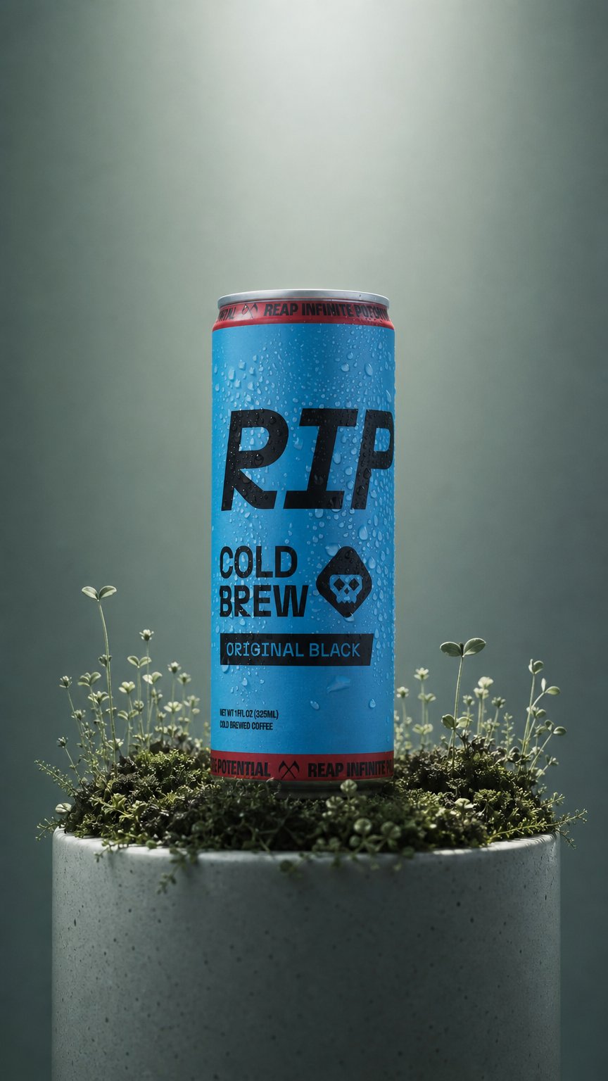AI product shot of RIP COLD BREW - FULL SEND ORIGINAL BLACK (12 Pack)