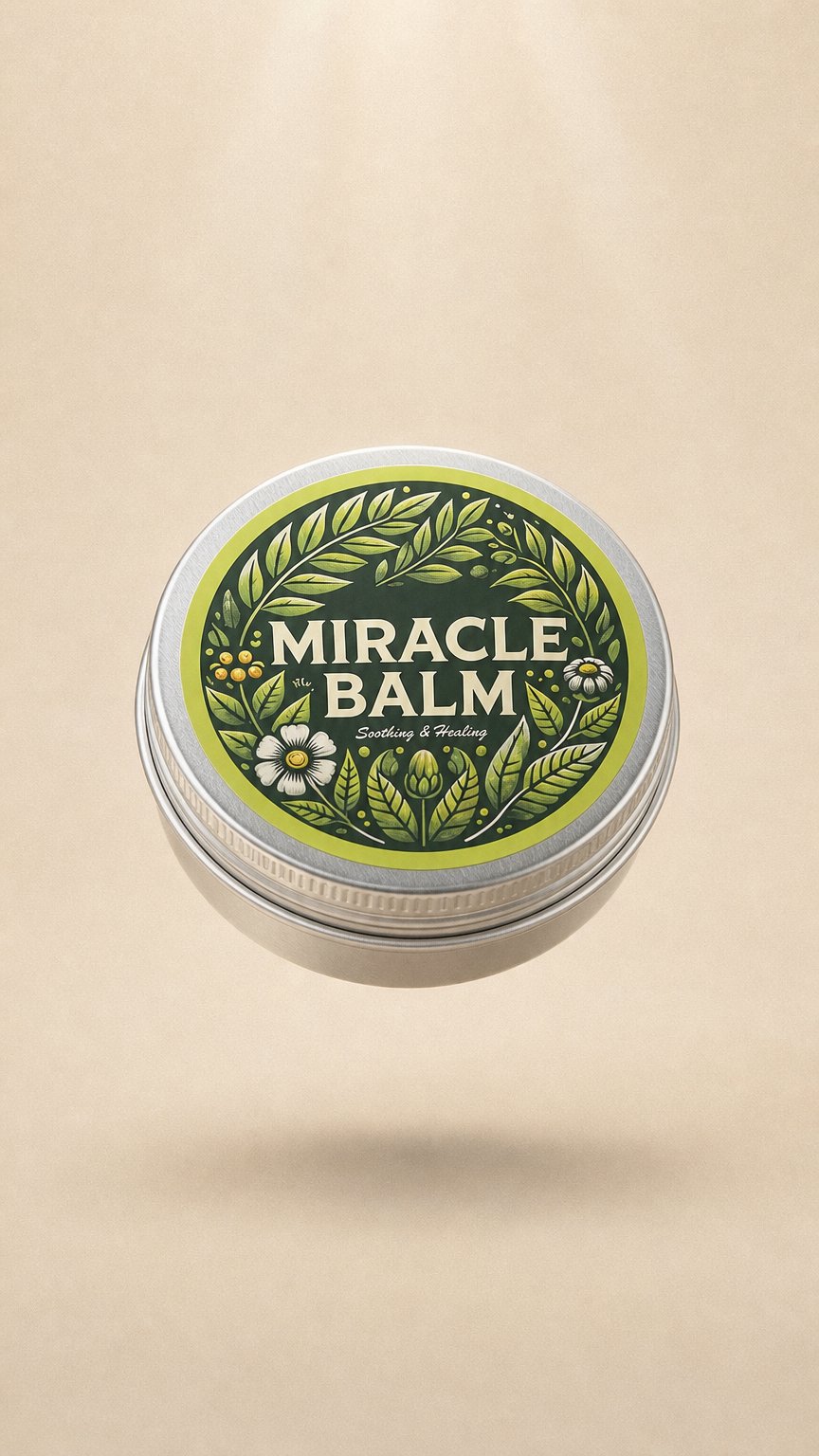 AI product shot of Miracle Balm - Knee Relief Balm
