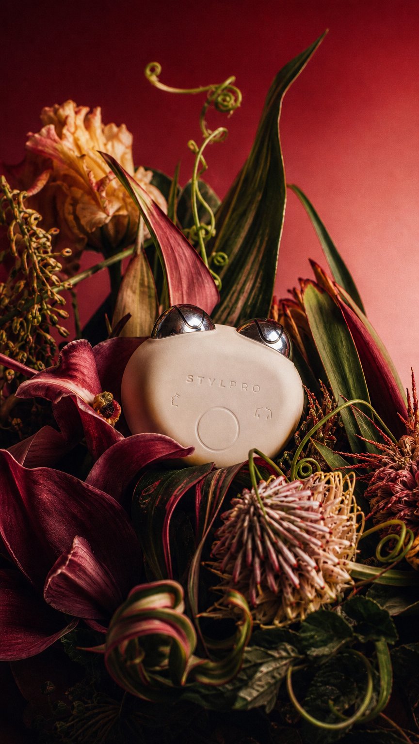 AI product shot of Dual Microcurrent Face & Body Toning Device