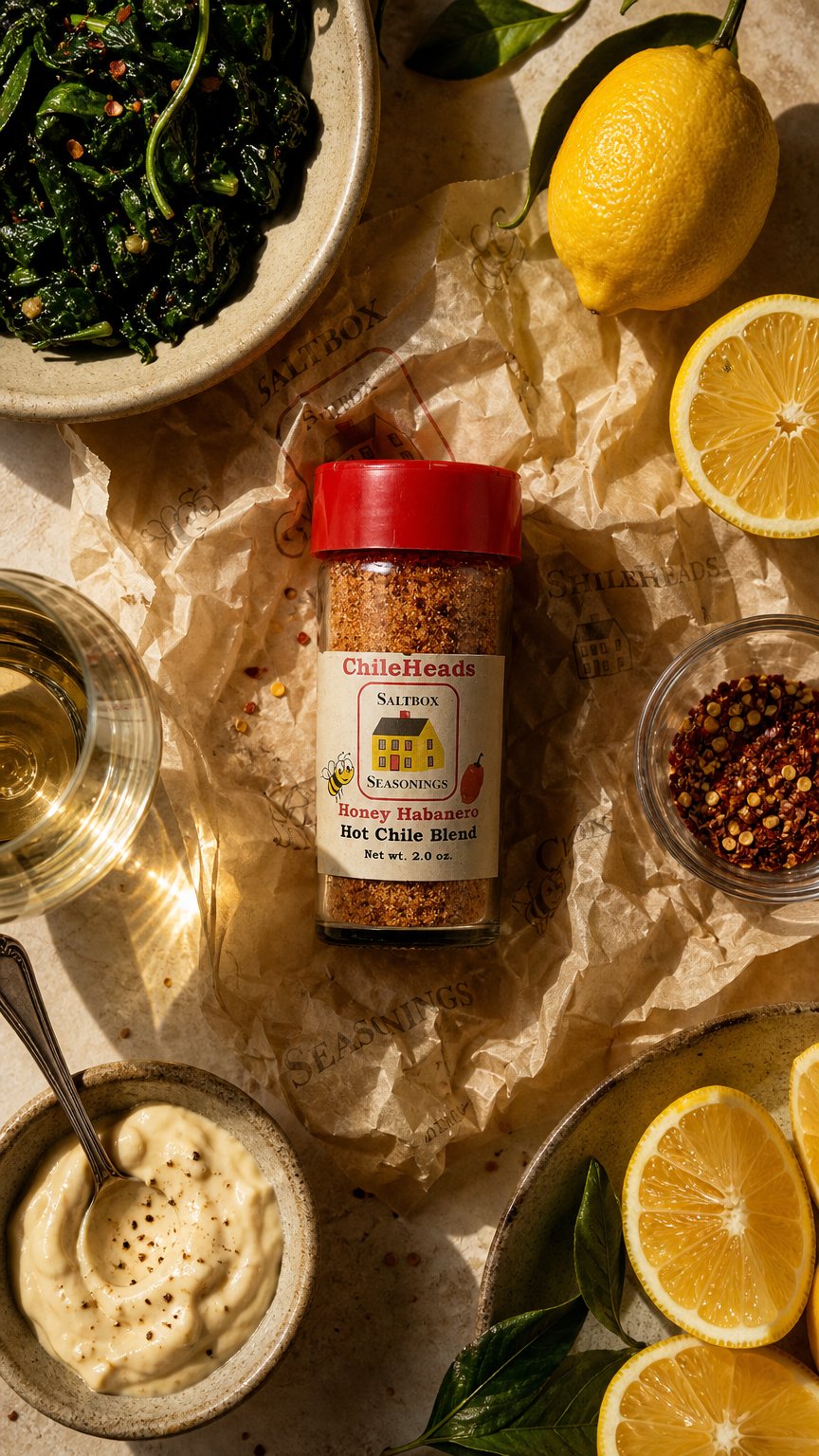 AI product shot of Honey Habanero Chile Blend