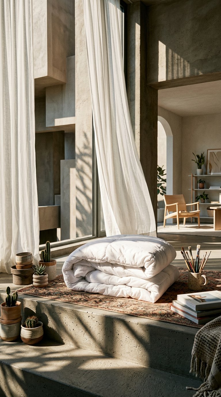 AI product shot of CloudLight Comforter