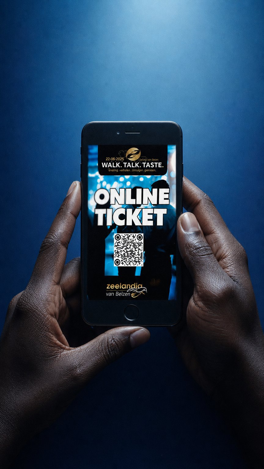 AI product shot of Online-Ticket