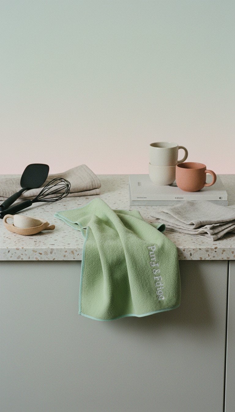AI product shot of P&F Premium Microfibre Cloth