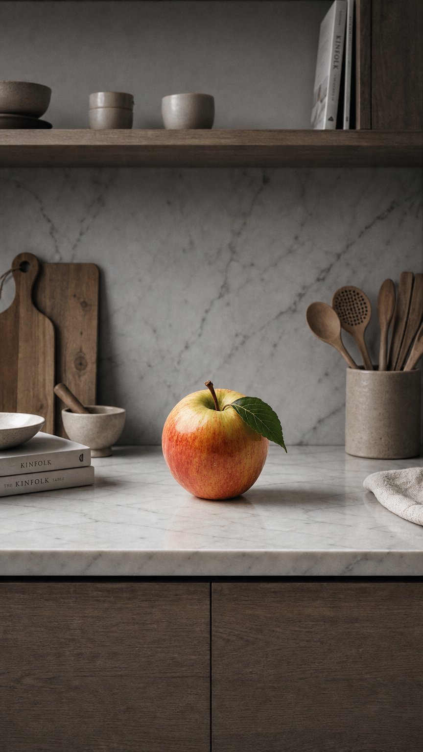 AI product shot of Organic Fresh Apples