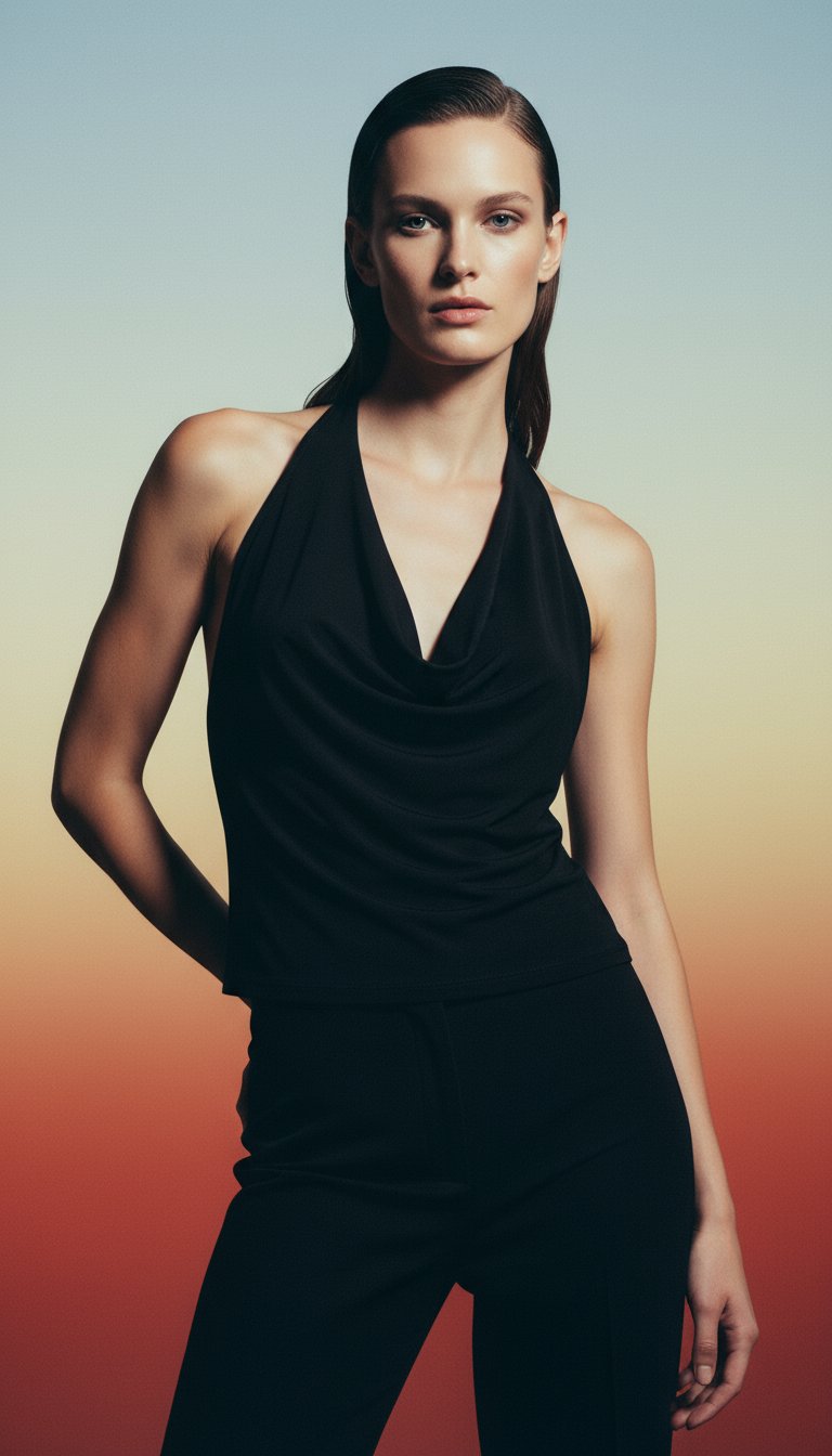 AI product shot of BACKLESS TOP