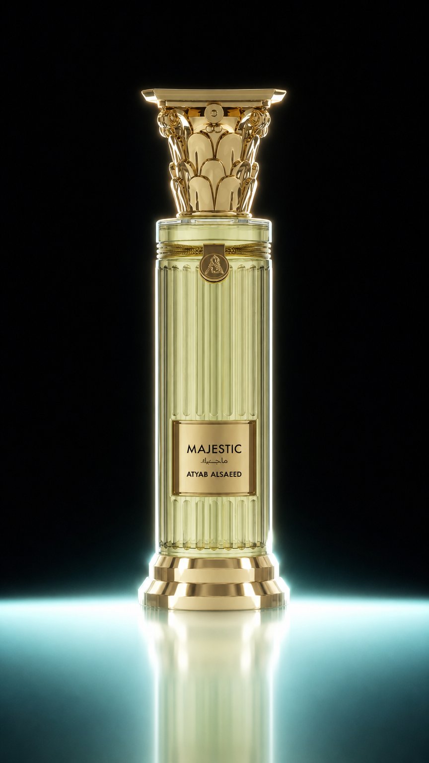 AI product shot of عطر ماجستيك 50مل