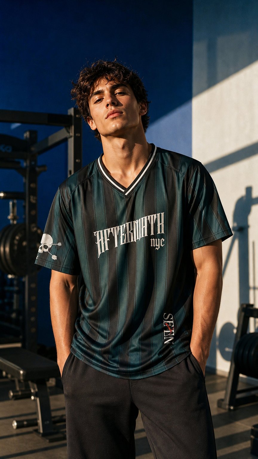 AI product shot of Aftermath Soccer Jersey Green (PRE ORDER)