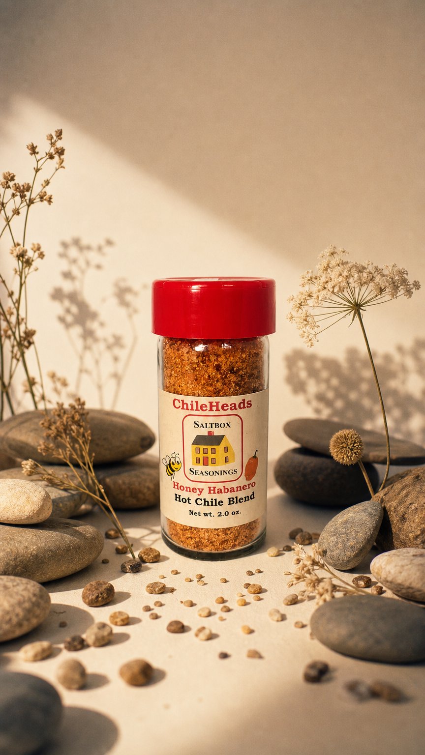AI product shot of Honey Habanero Chile Blend
