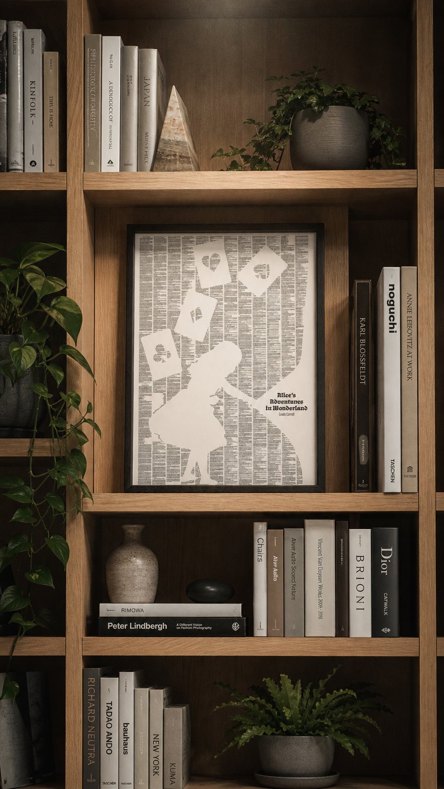 AI product shot of Alice's Adventures in Wonderland