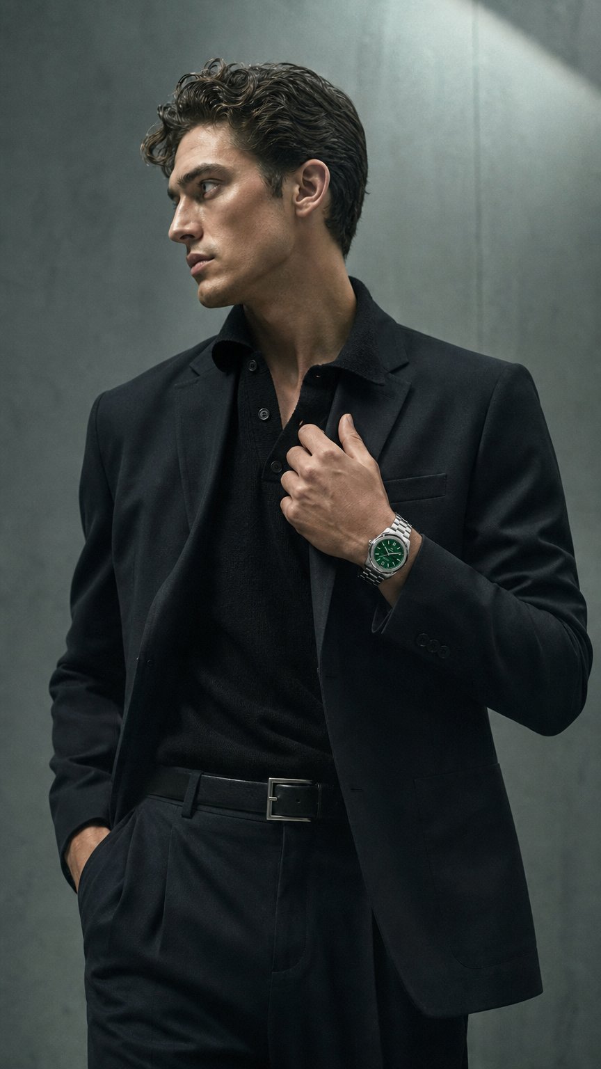 AI product shot of Automatic Chronometer Malachite 41 mm