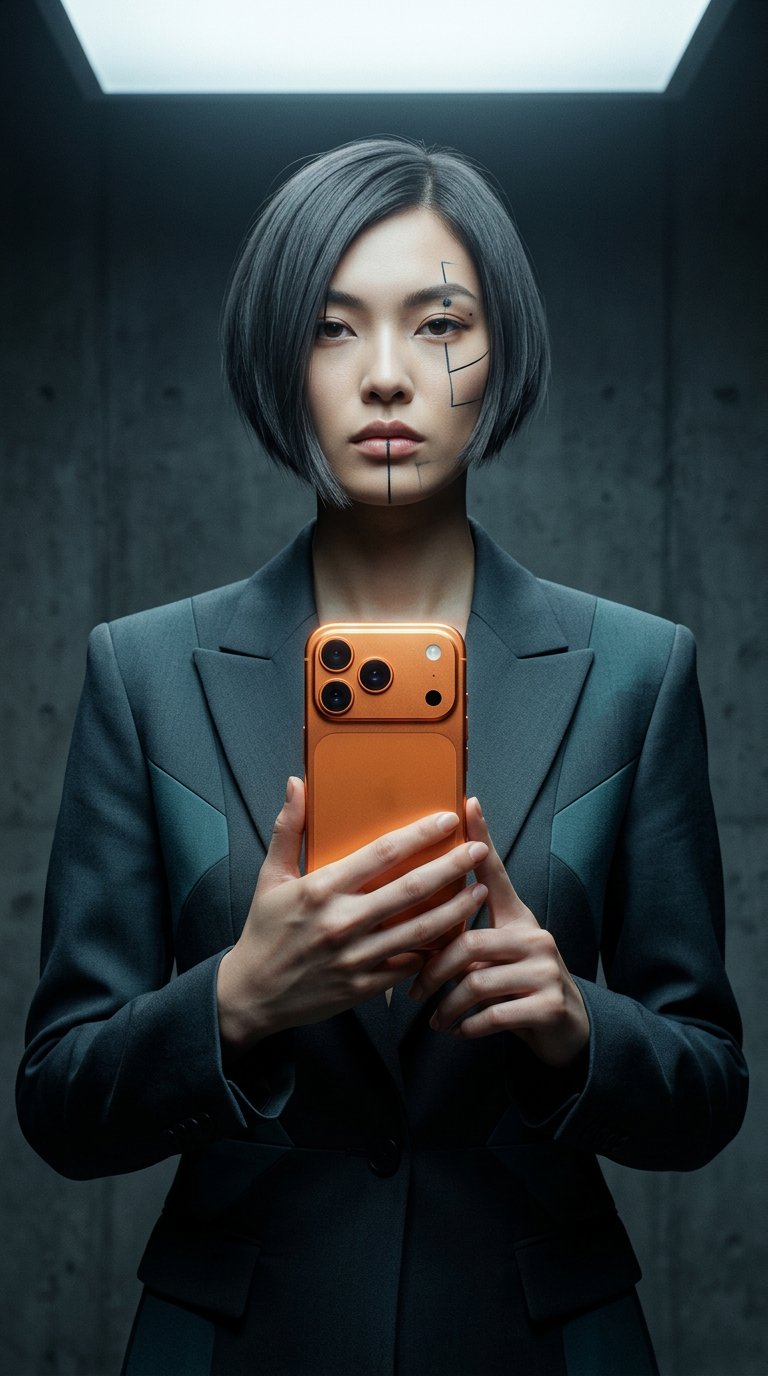 AI product shot of iPhone 17 Pro