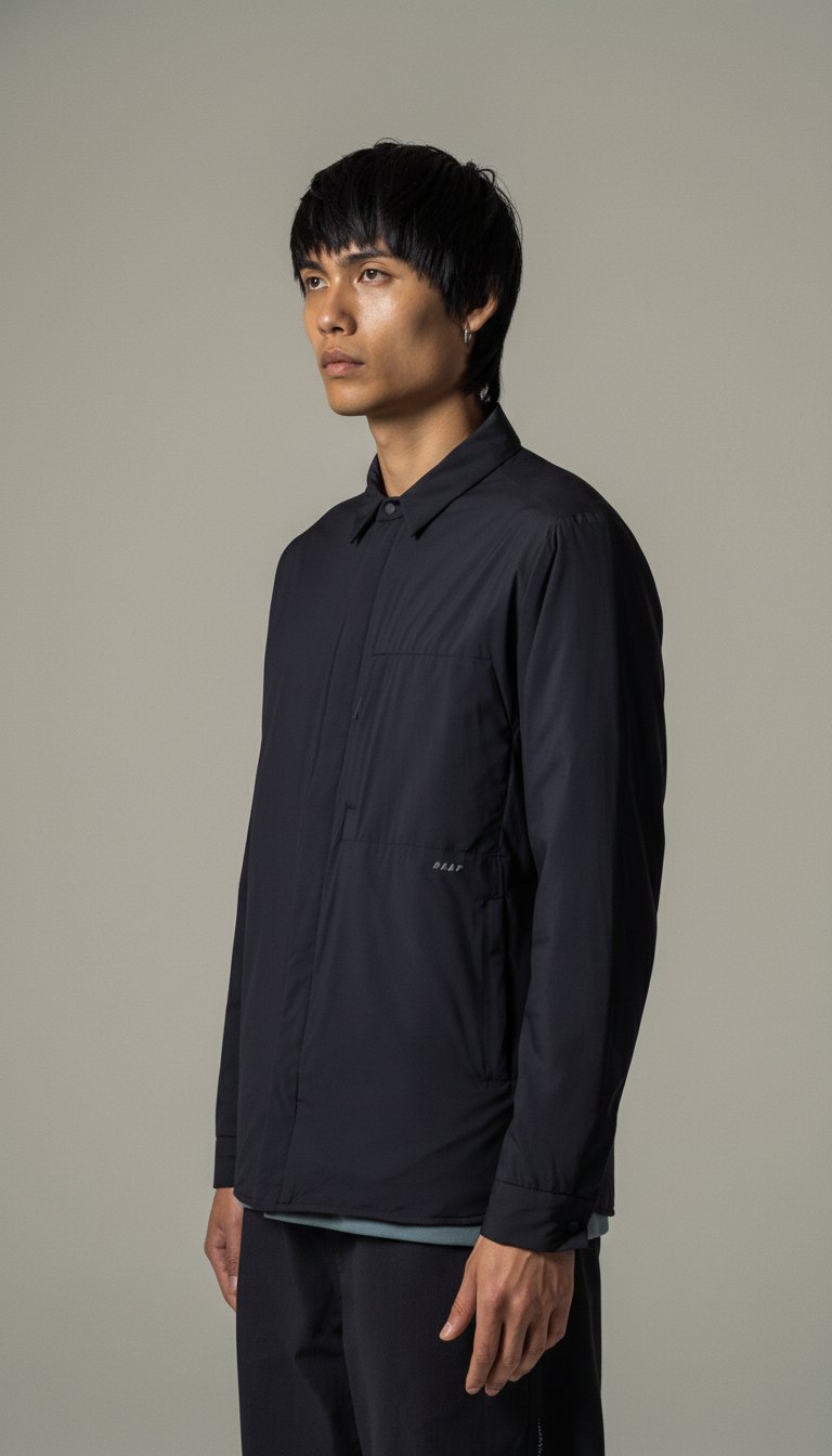 AI product shot of Padded Overshirt