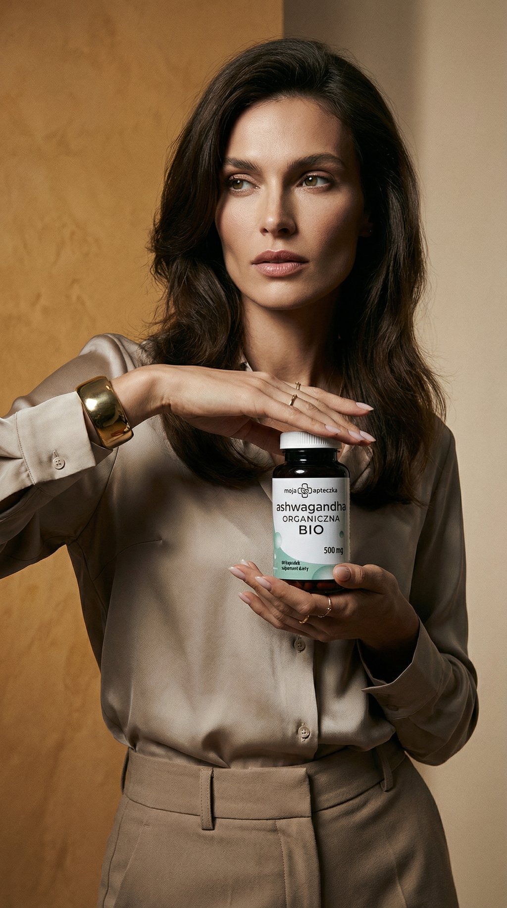 AI product shot of Ashwagandha Organiczna Bio 500 Mg 60 Kapsulek