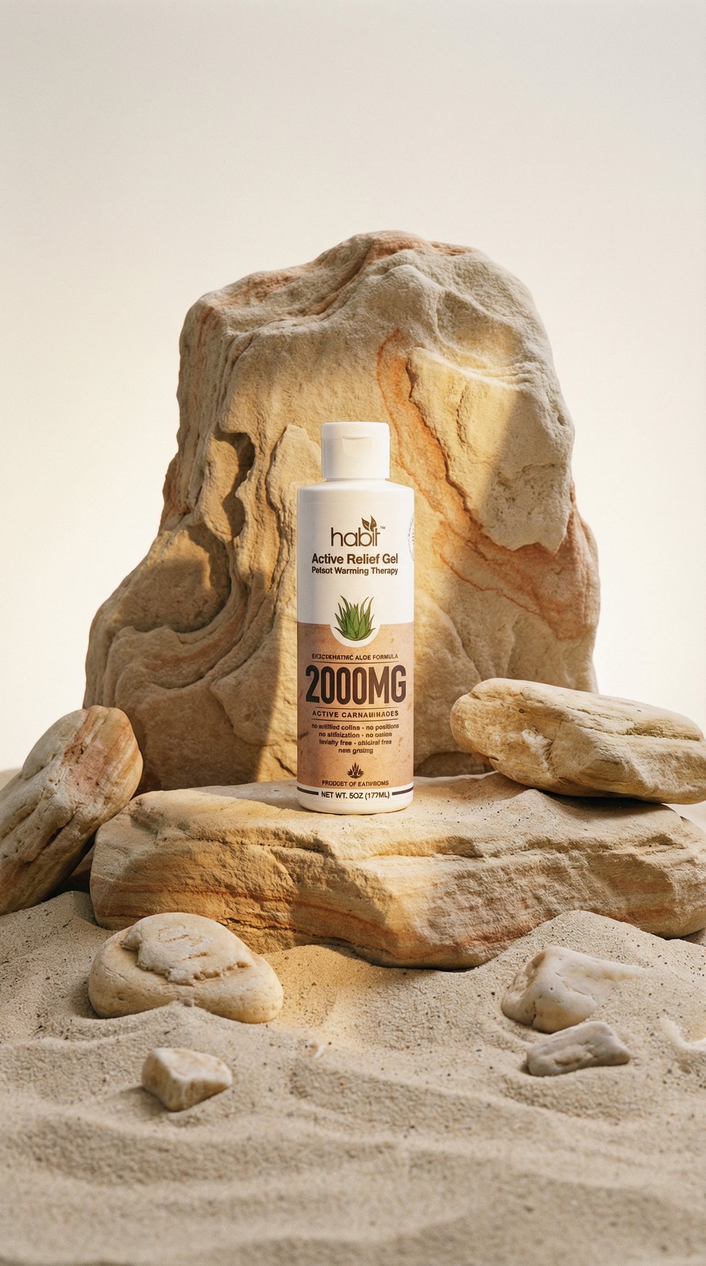AI product shot of Potent Warming Gel with CBD