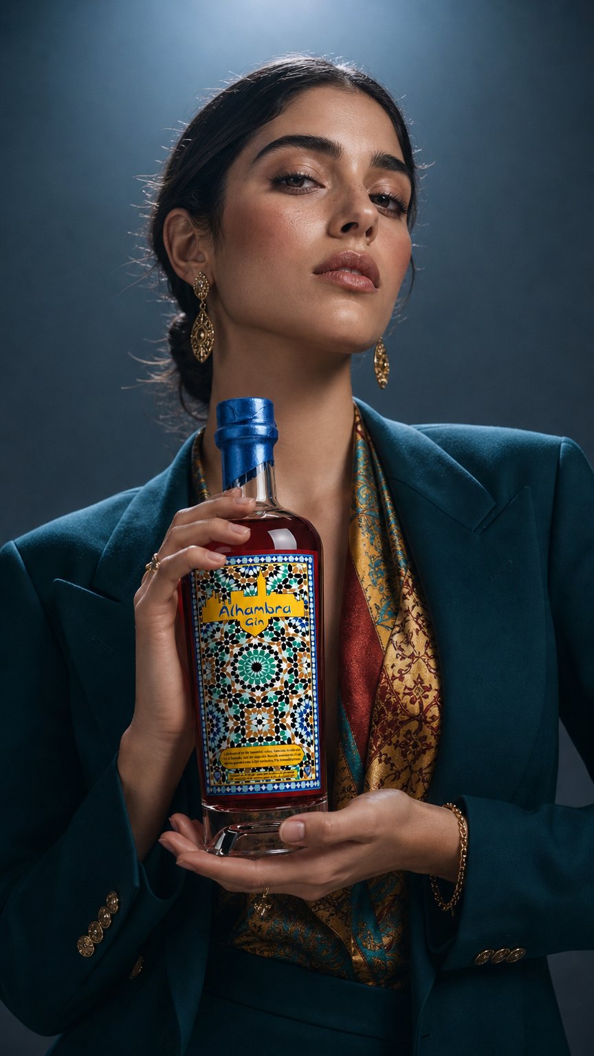 AI product shot of ALHAMBRA GIN