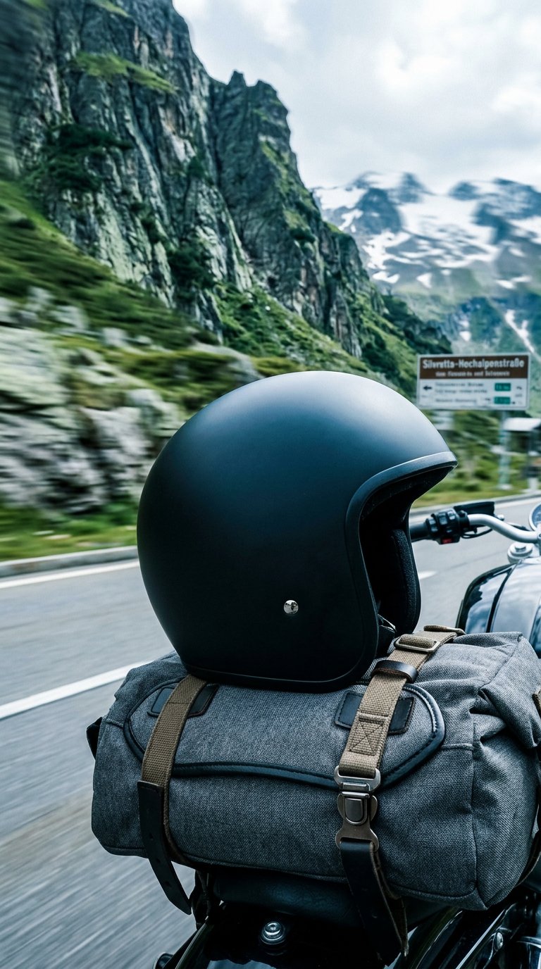 AI product shot of PRE-ORDER Lowest Legal Profile Motorcycle Helmet