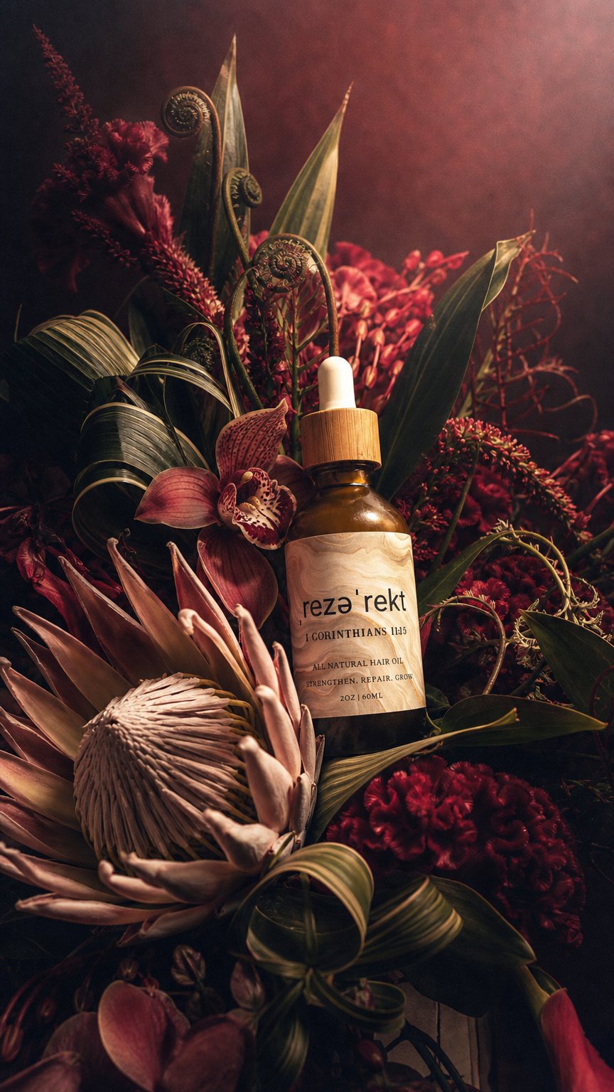 AI product shot of Hair Growth Oil