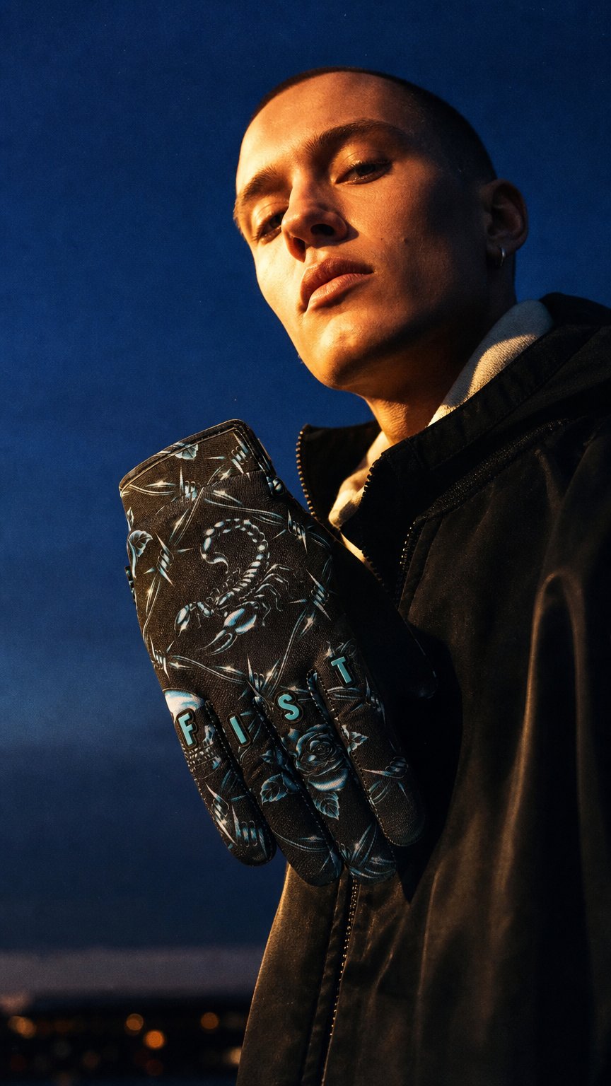 AI product shot of CH29 | Chrome Adult Glove