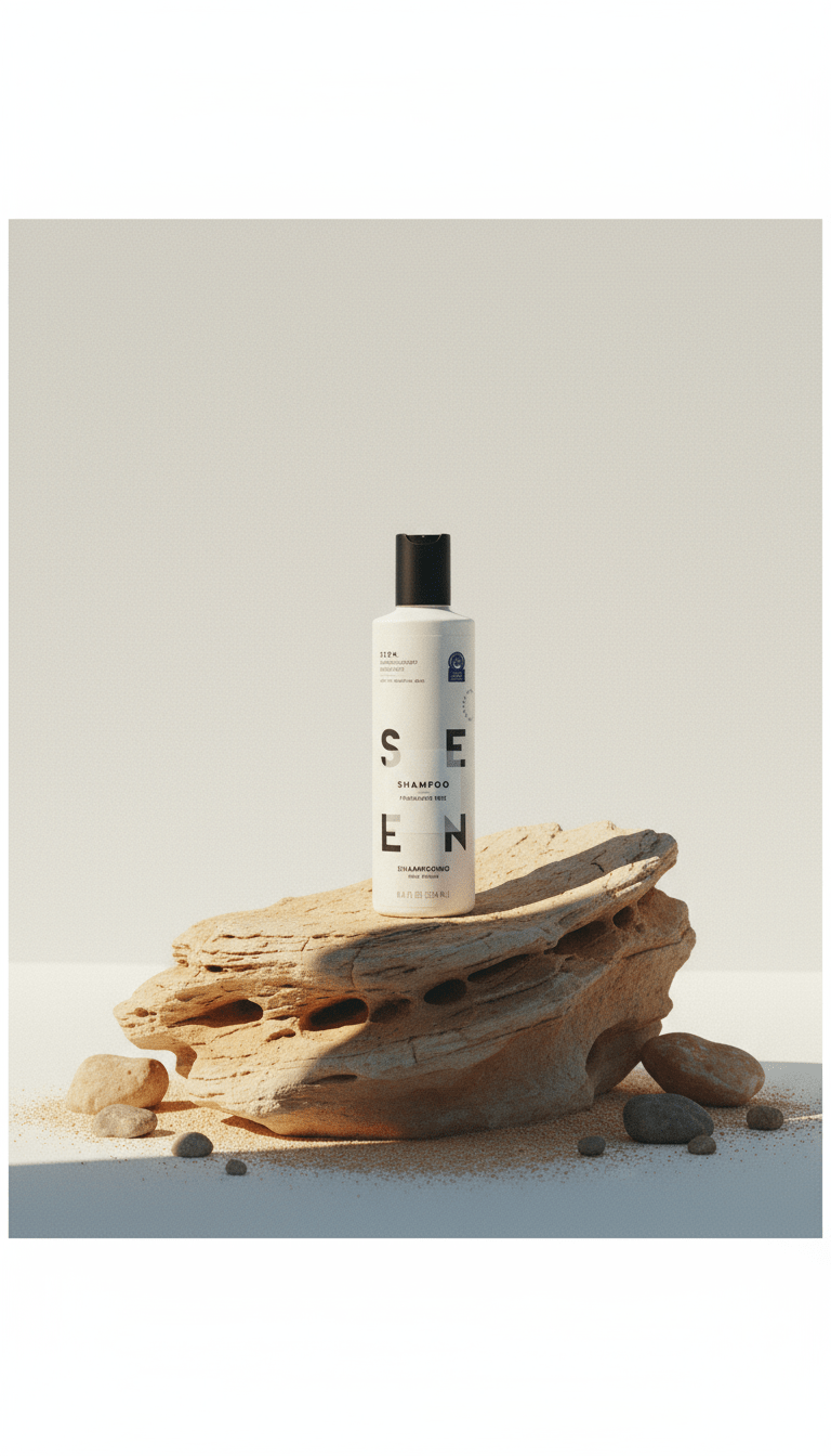 AI product shot of SEEN Shampoo, Fragrance Free