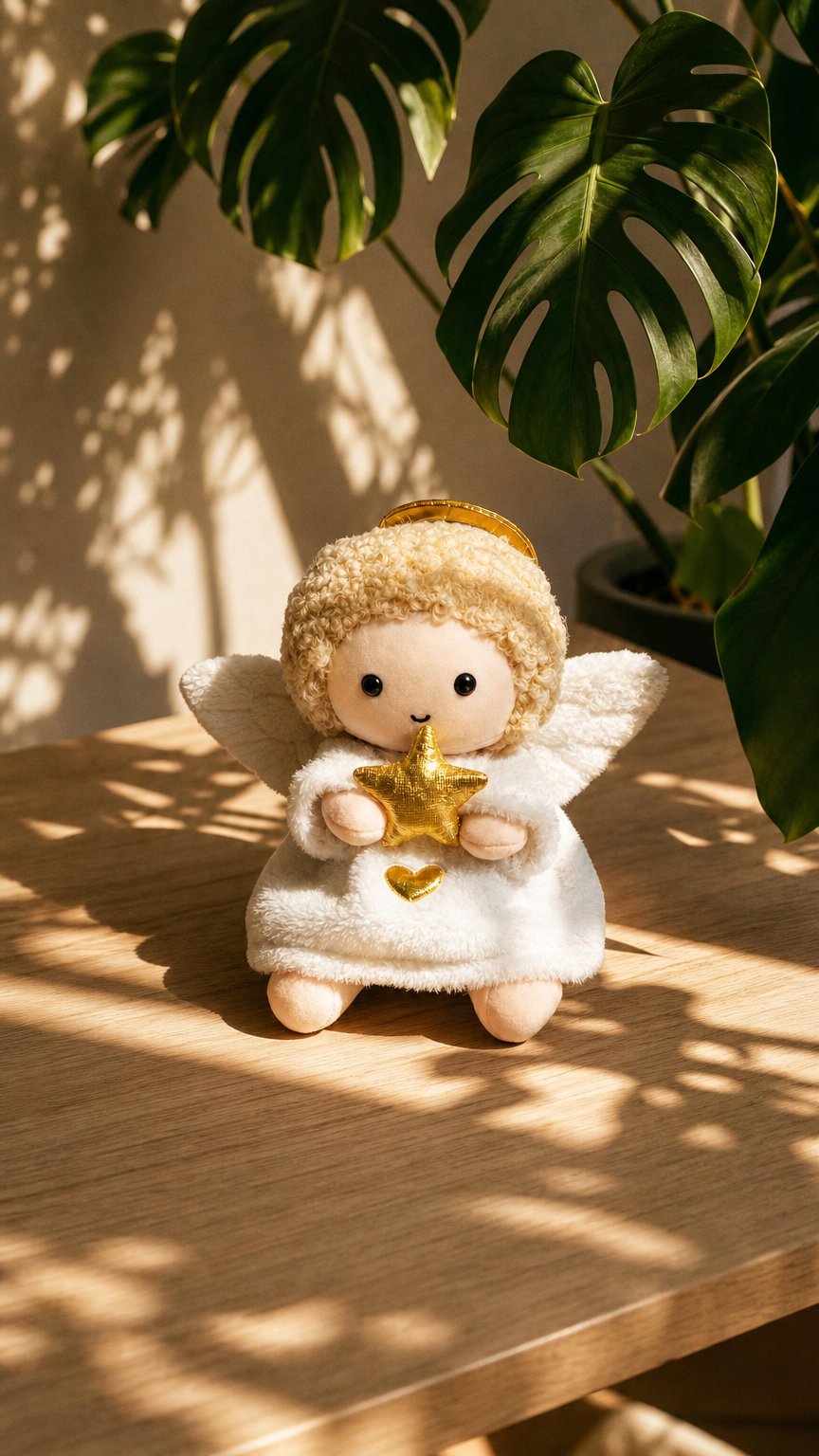 AI product shot of My Angel Messenger™ Plush Angel, Storybook & Keepsake Gift Box