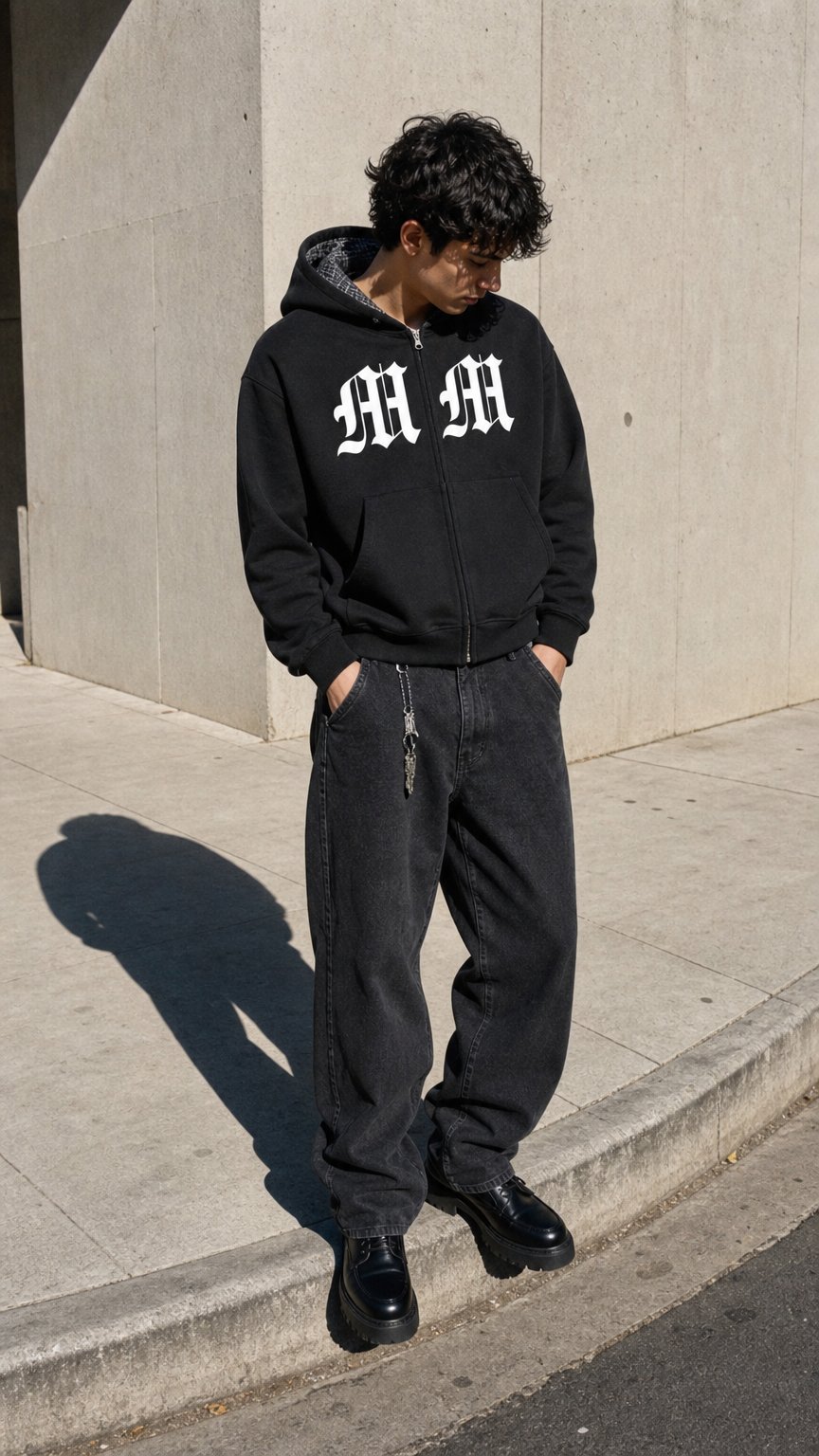 AI product shot of Plaid Zip-Up