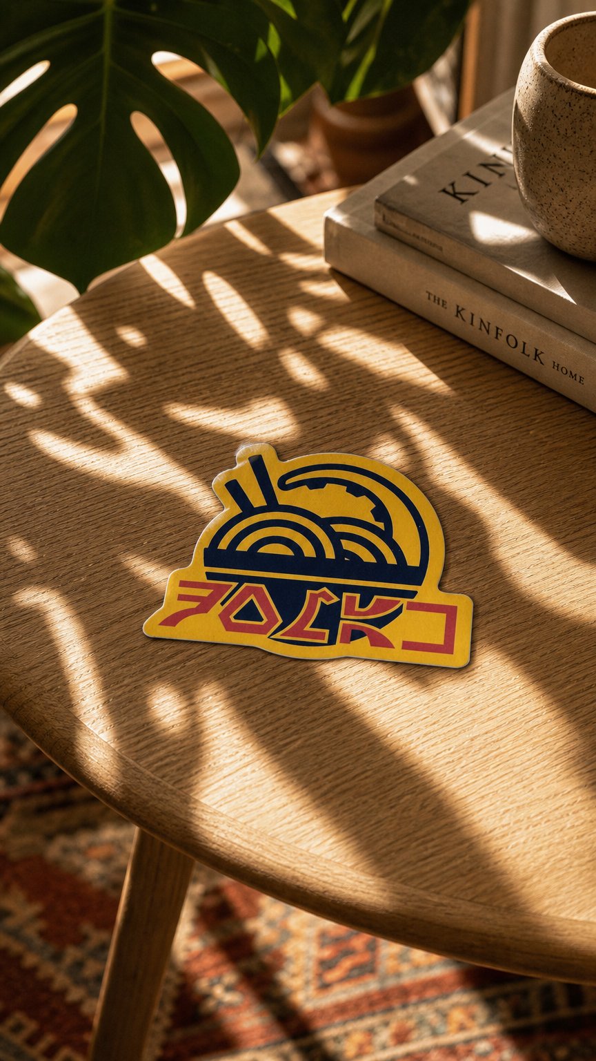 AI product shot of DOMAK Noodles Sticker